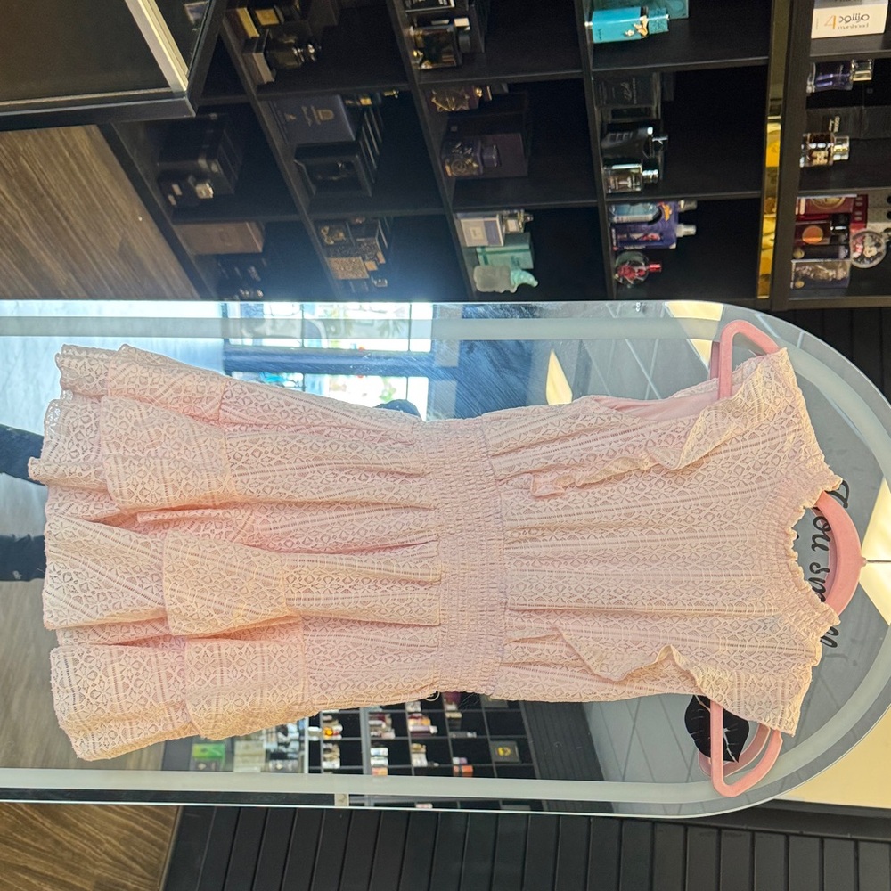 Aqua Kids Casual Dress in Light Pink